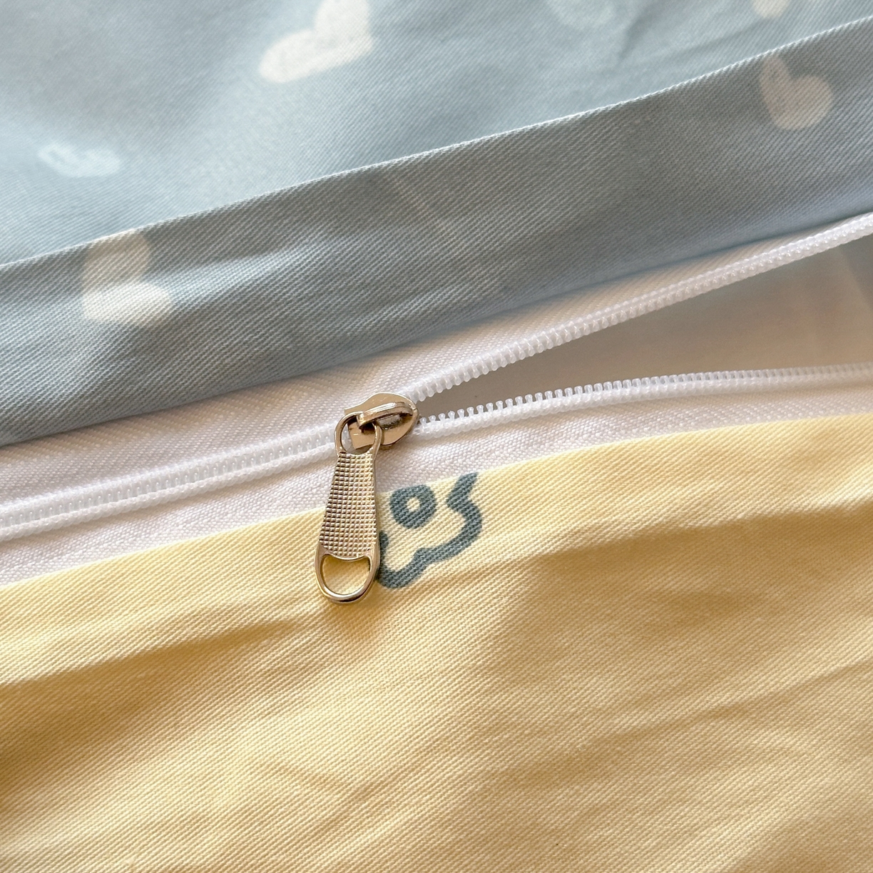 91家纺网 家纺一手货源 找家纺 清雅福 2026春夏新款INS小清新40支全棉13372单被套第二批 星星企鹅