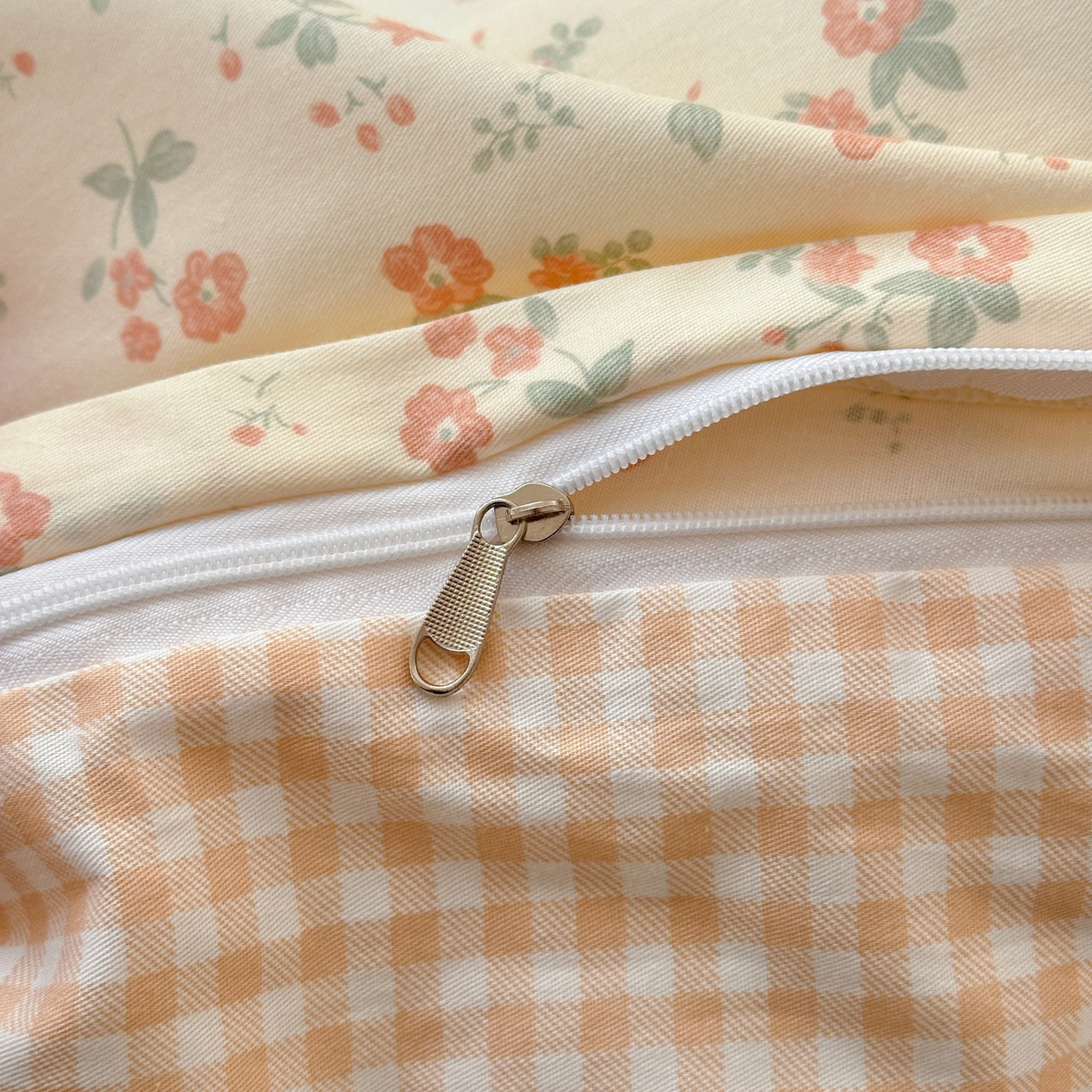 91家纺网 家纺一手货源 找家纺 清雅福 2026春夏新款INS小清新40支全棉13372单被套第二批 觅秋