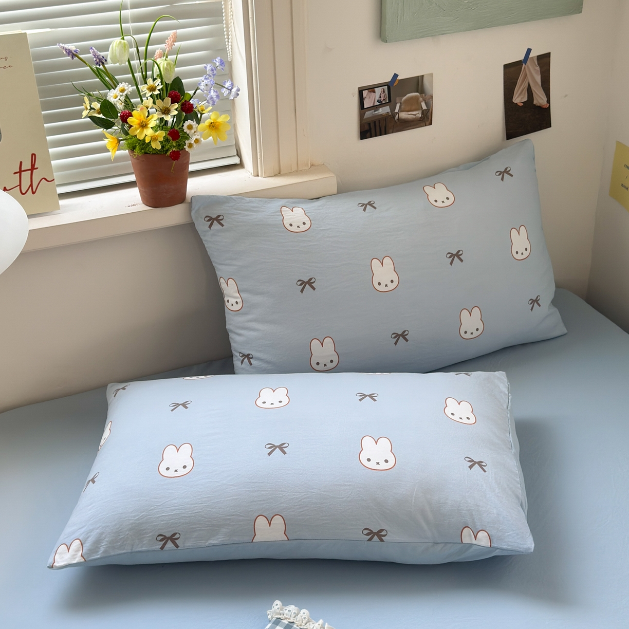 91家纺网 家纺一手货源 找家纺 灿禾家纺（原灿哈家纺） 2026新款<小布袋同款面料>古法水洗棉仿棉高克重云柔棉四件套