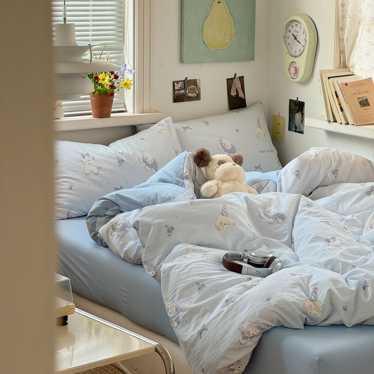 91家纺网 家纺一手货源 找家纺 灿禾家纺（原灿哈家纺） 2026新款<小布袋同款面料>古法水洗棉仿棉高克重云柔棉四件套