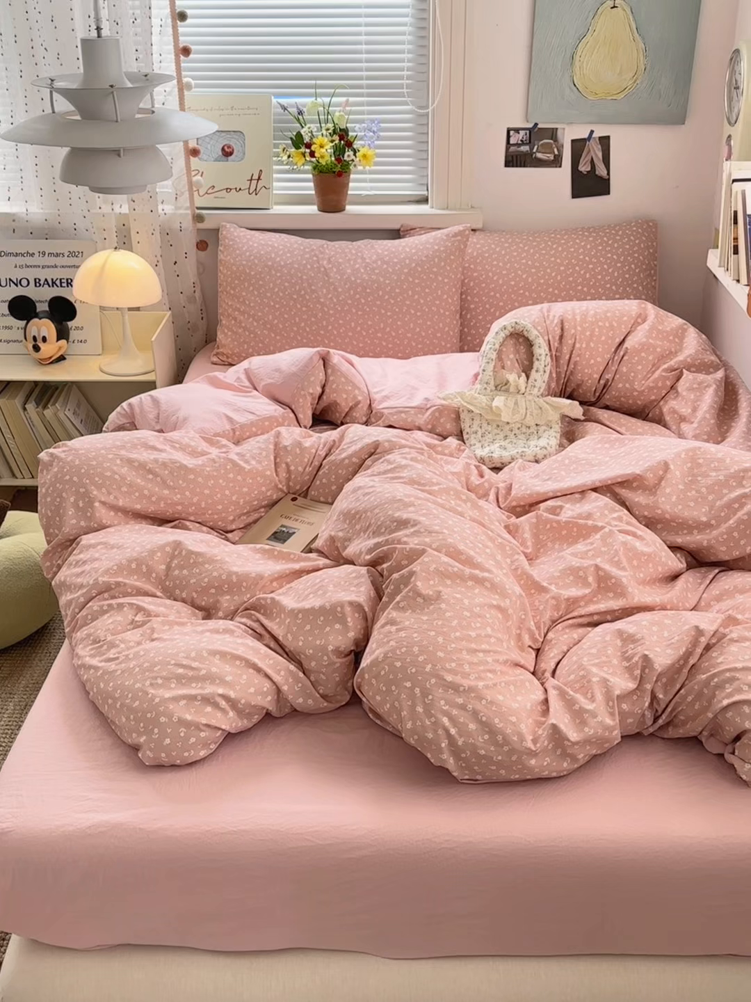 91家纺网 家纺一手货源 找家纺 灿禾家纺（原灿哈家纺） 2026新款<小布袋同款面料>古法水洗棉仿棉高克重云柔棉四件套