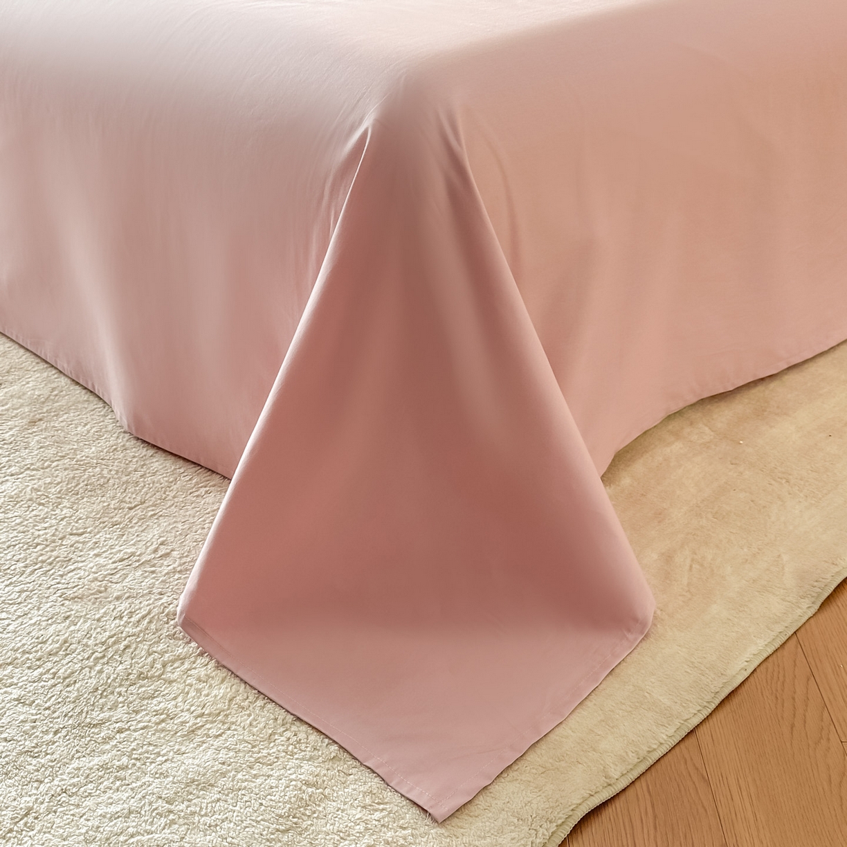 91家纺网 家纺一手货源 找家纺 金喜 2026新款柔软刺绣精梳棉四件套-梦蝶系列 梦蝶-浅豆沙