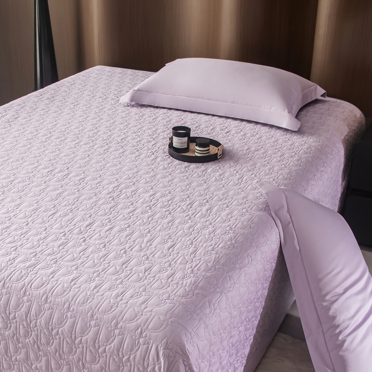 91家纺网 家纺一手货源 找家纺 金喜 2025新款100支全棉蚕丝床盖-风格二 霞光紫