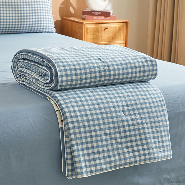 91家纺网 家纺一手货源 找家纺 （总）金喜 2025新款全棉棉花被夏被四件套