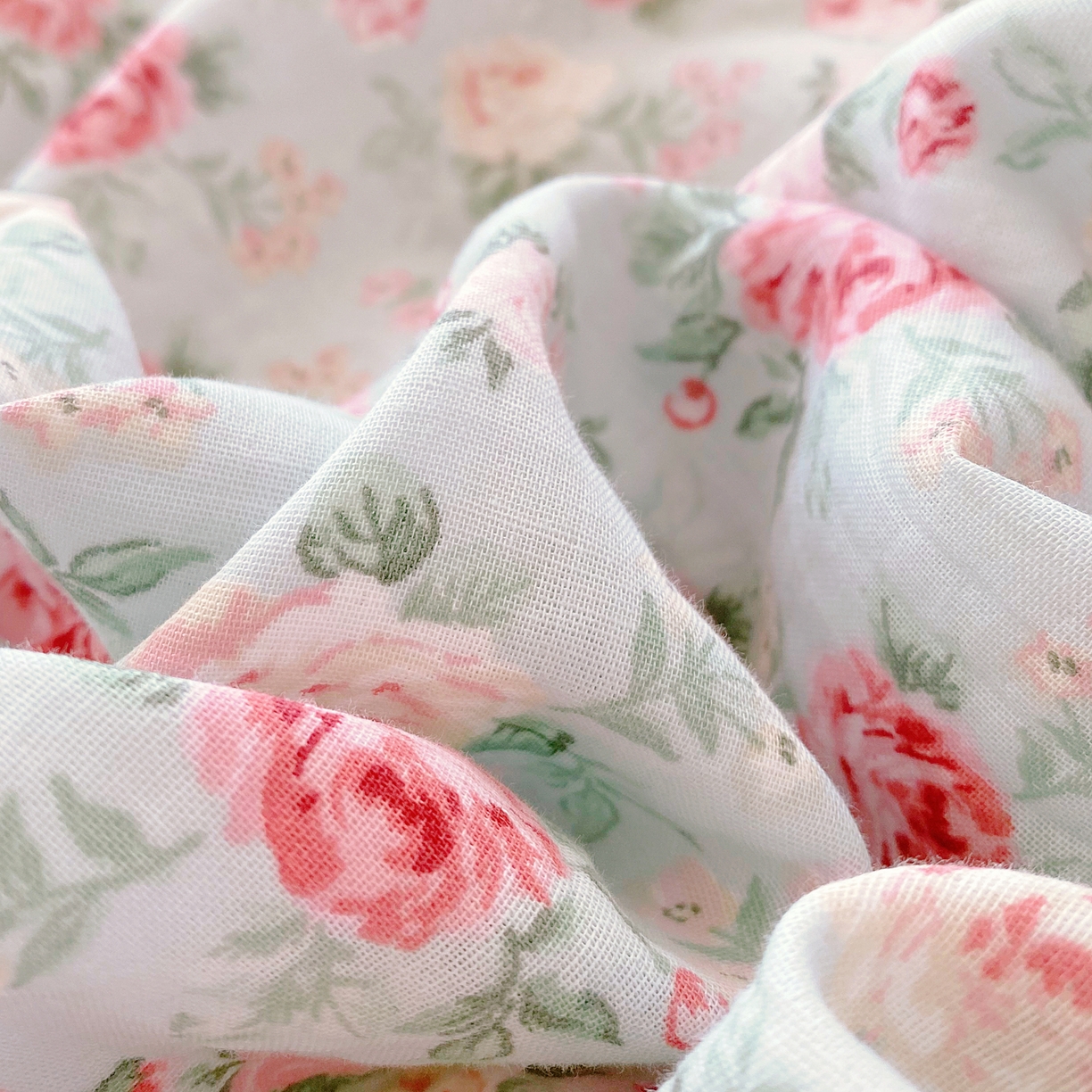 91家纺网 家纺一手货源 找家纺 春皖家纺 2026新款A类全棉有氧双层纱印花四件套单品系列-单被套 桂语兰庭