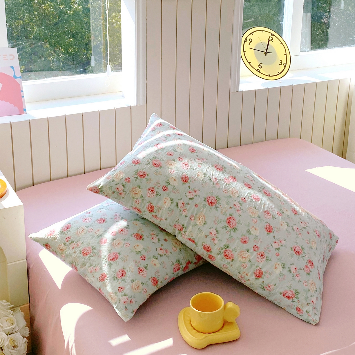 91家纺网 家纺一手货源 找家纺 （总）春皖家纺 2026新款A类全棉有氧双层纱印花四件套单品系列-单枕套