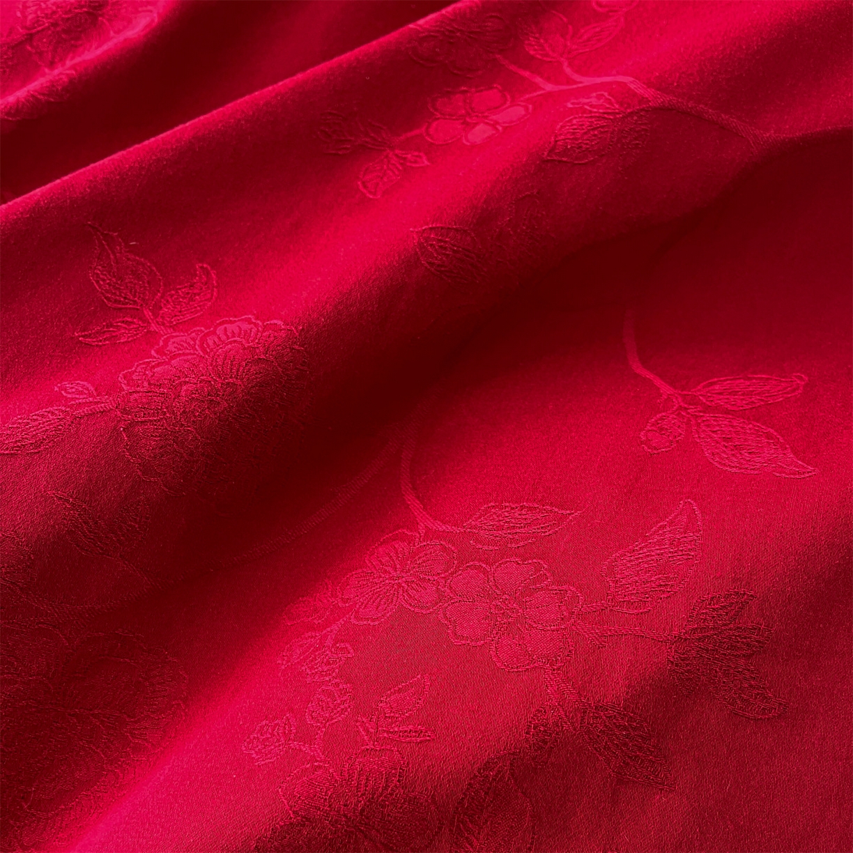 91家纺网 家纺一手货源 找家纺 笙意家纺 2026新款婚庆A版全棉60支亮面提花B版40支13372全棉四件套 花戏蝶