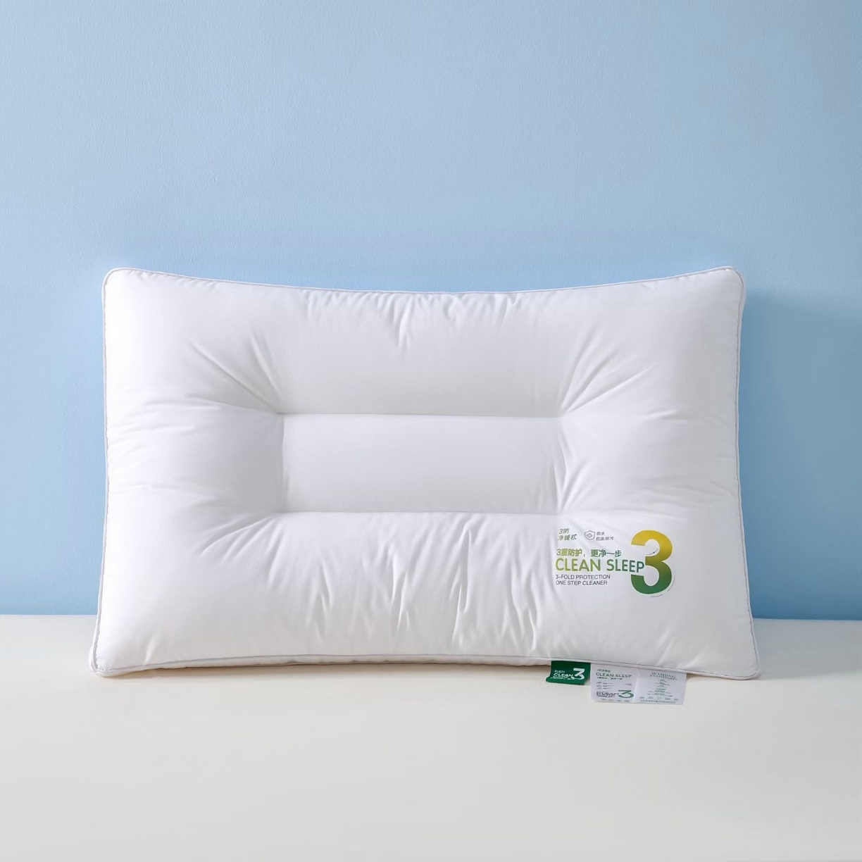 怡薇格枕芯 2026新款全棉三防枕分区护颈枕头枕芯 全棉三防枕-中枕