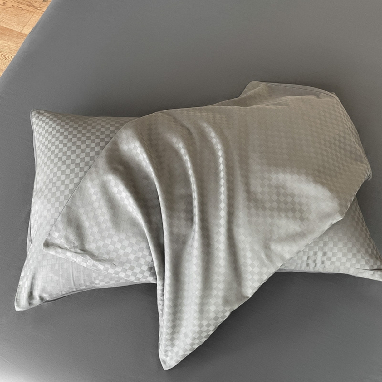 91家纺网 家纺一手货源 找家纺 （总）琪格格纺织 2026新款轻奢长绒棉纯棉高级感提花方格单被套被套单件单品被套