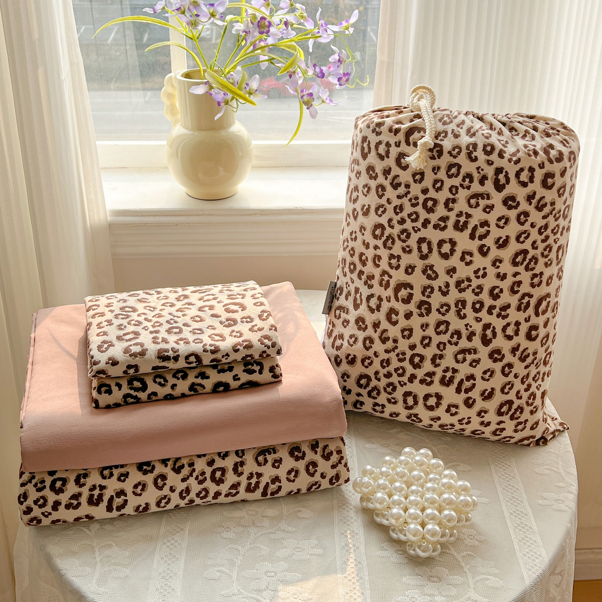 91家纺网 家纺一手货源 找家纺 （总）梦莱斯 2026新款A类古法水洗仿棉云感纱四件套