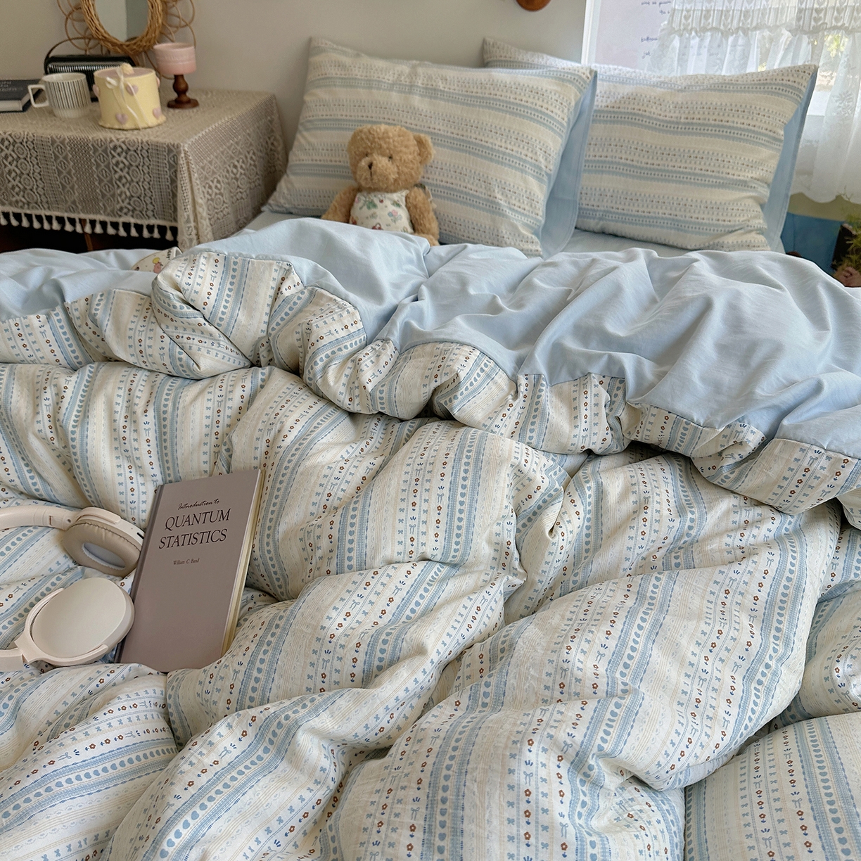 91家纺网 家纺一手货源 找家纺 （总）初夏家纺 2026 简约A类水洗棉四件套软糯床上用品被罩床单三件套---【提供买家秀】