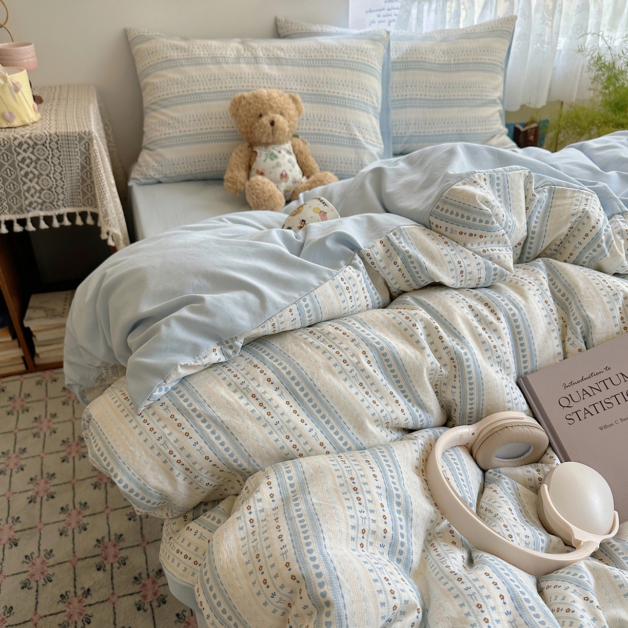 91家纺网 家纺一手货源 找家纺 （总）初夏家纺 2026 简约A类水洗棉四件套软糯床上用品被罩床单三件套---【提供买家秀】