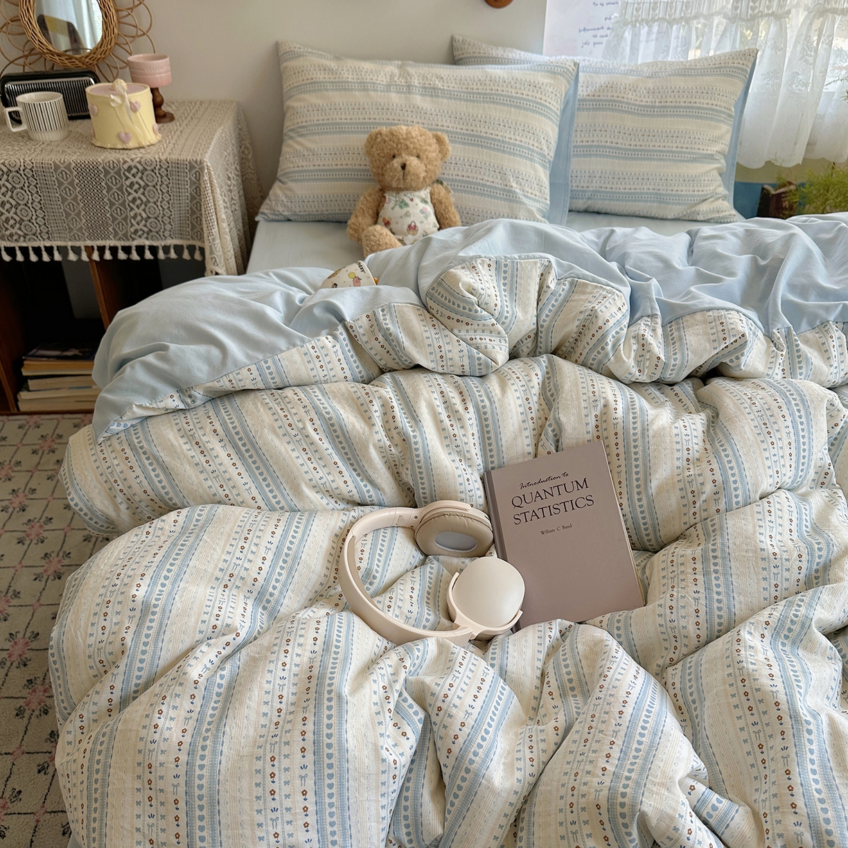 91家纺网 家纺一手货源 找家纺 （总）初夏家纺 2026 简约A类水洗棉四件套软糯床上用品被罩床单三件套---【提供买家秀】