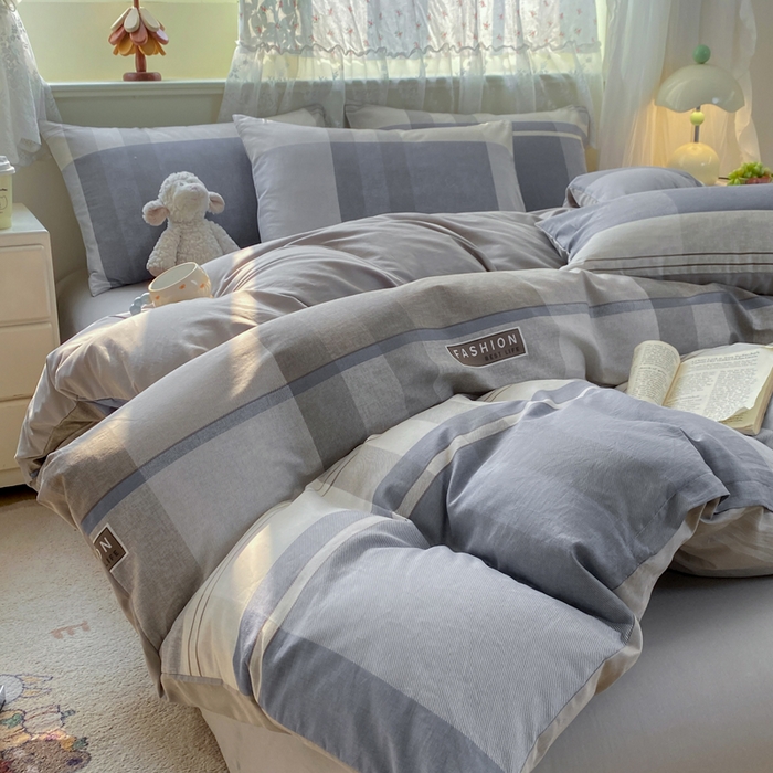 91家纺网 家纺一手货源 找家纺 红日子纺织品 2025新款12868全棉印花系列四件套 韶华