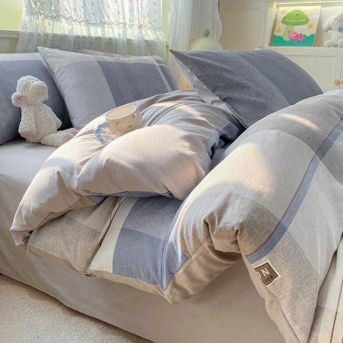 91家纺网 家纺一手货源 找家纺 红日子纺织品 2025新款12868全棉印花系列四件套 韶华