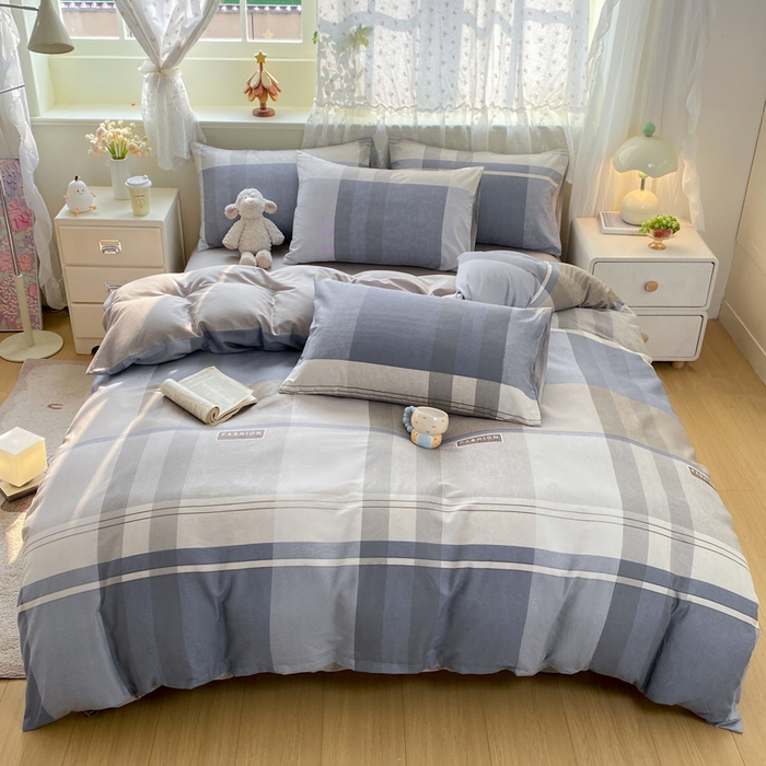 91家纺网 家纺一手货源 找家纺 红日子纺织品 2025新款12868全棉印花系列四件套 韶华