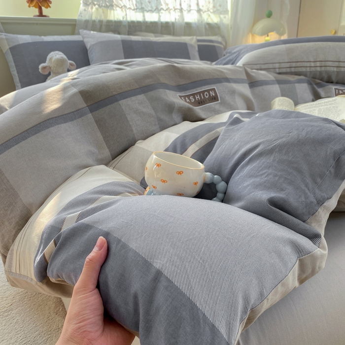 91家纺网 家纺一手货源 找家纺 红日子纺织品 2025新款12868全棉印花系列四件套 韶华