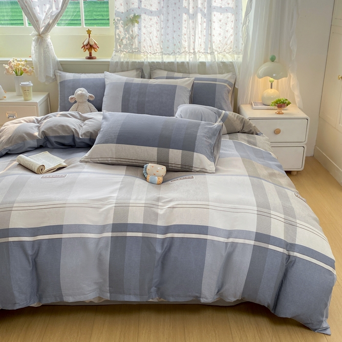 91家纺网 家纺一手货源 找家纺 红日子纺织品 2025新款A类全棉印花单被套 韶华