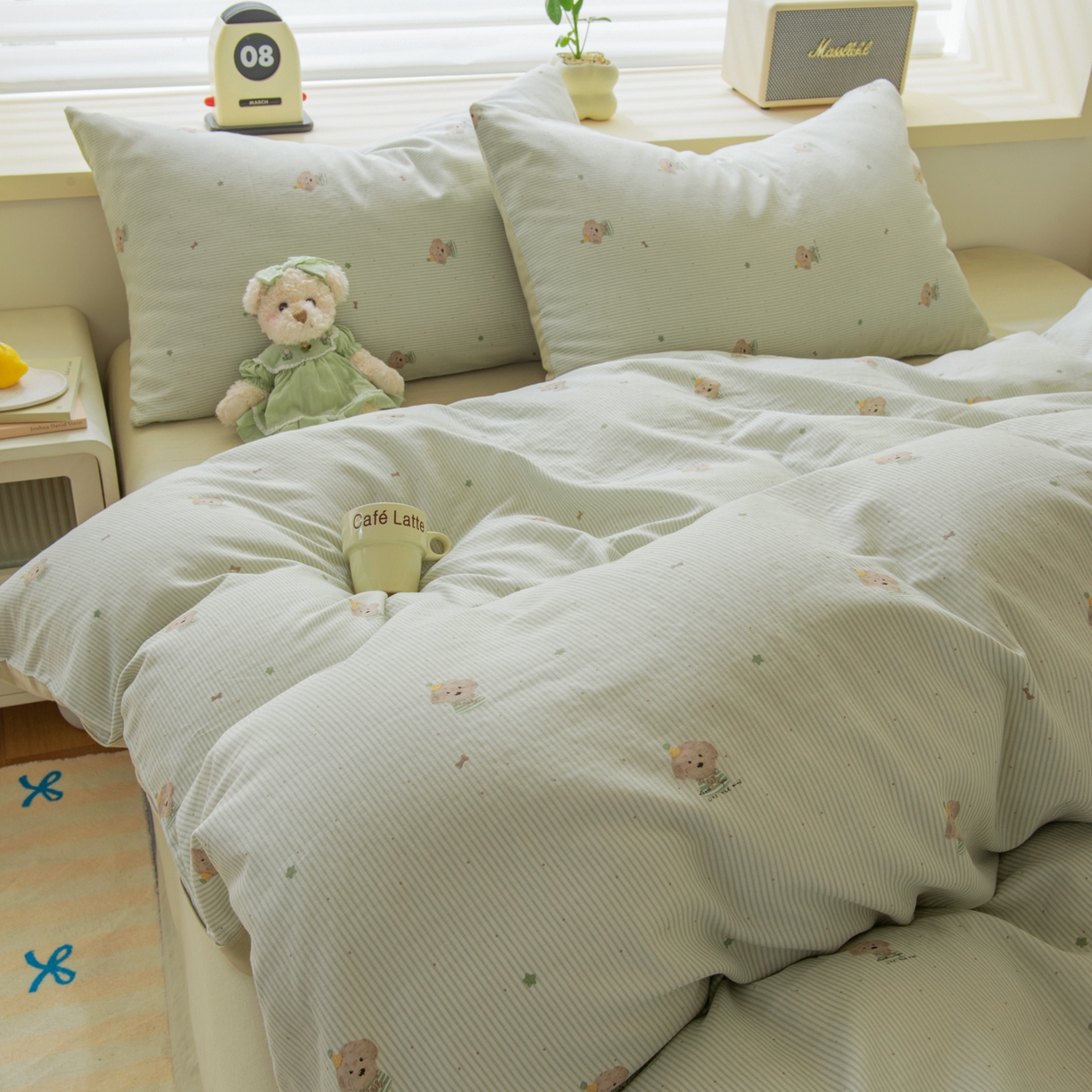 91家纺网 家纺一手货源 找家纺 （总）雯雨家纺 2026新款A类全棉有氧双层纱单被套