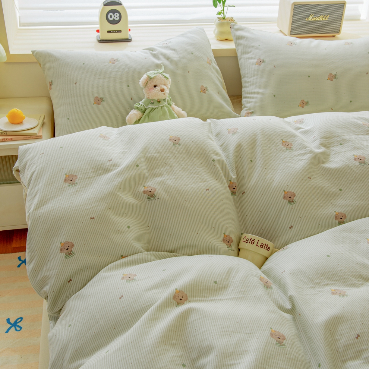 91家纺网 家纺一手货源 找家纺 （总）雯雨家纺 2026新款A类全棉有氧双层纱单被套