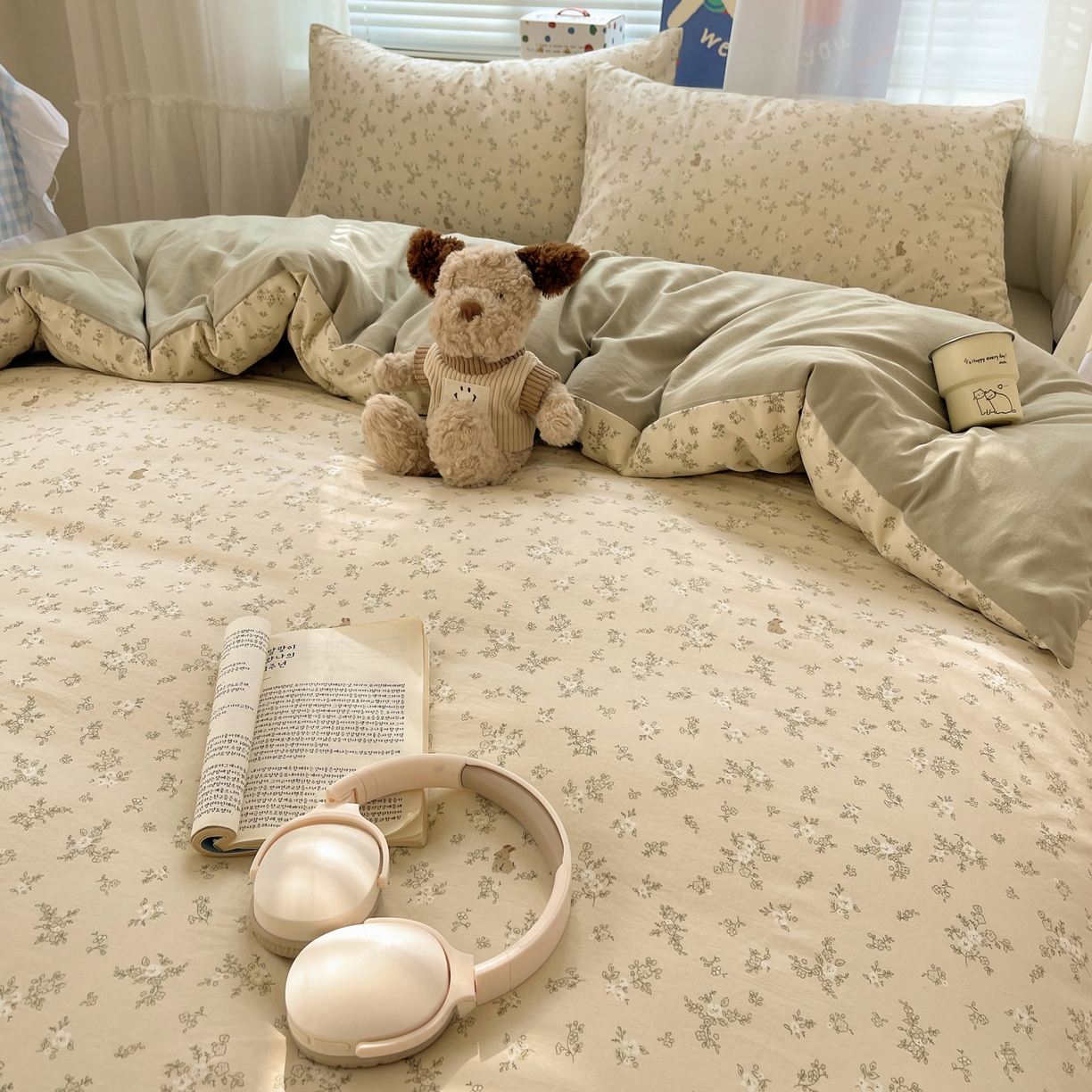 91家纺网 家纺一手货源 找家纺 （总）耀悦家纺 2026新款古法仿棉云朵棉吊边床单童趣四件套-第二弹