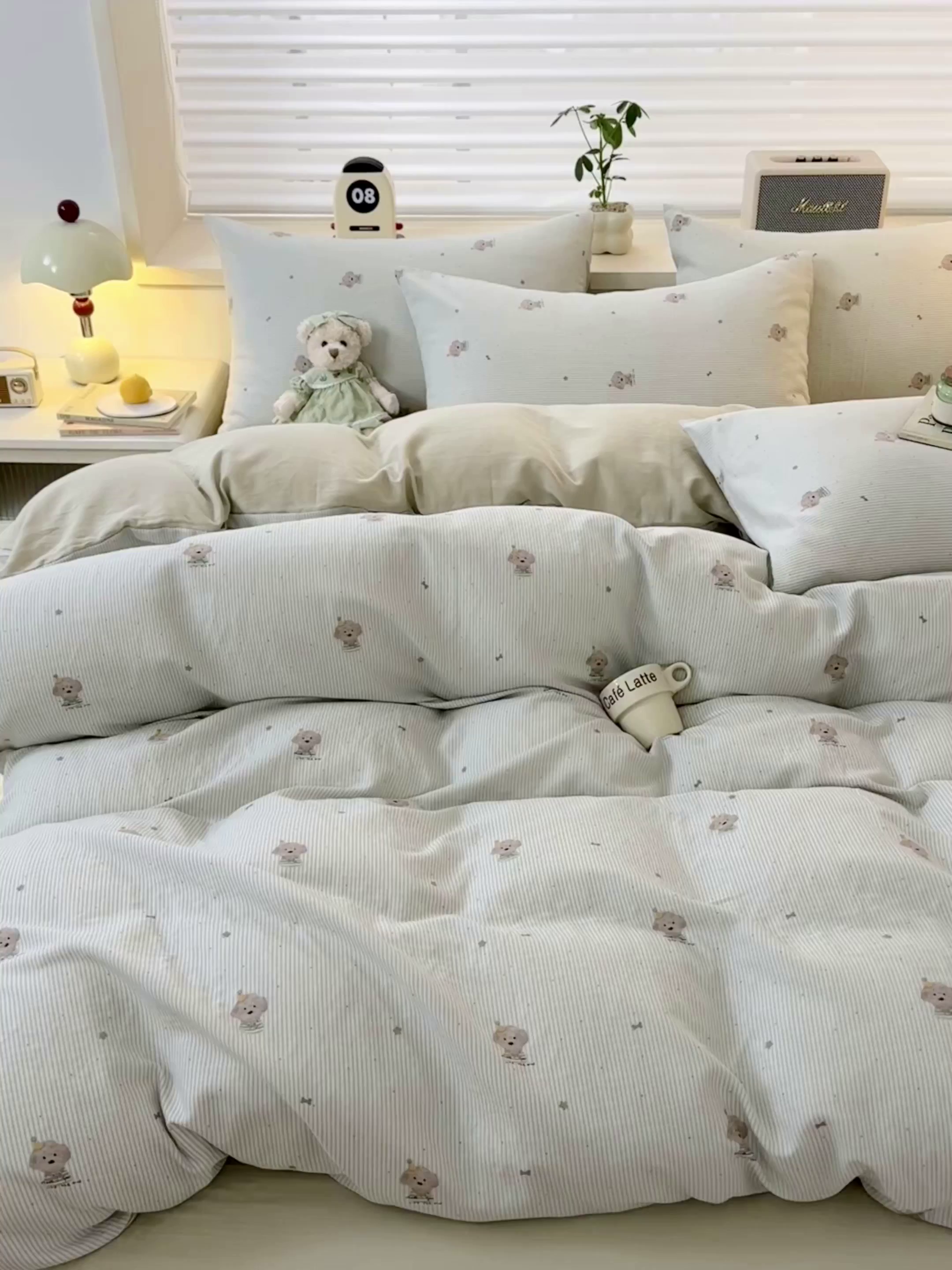 91家纺网 家纺一手货源 找家纺 雯雨家纺 2026新款A类全棉有氧双层纱单被套 布叮狗