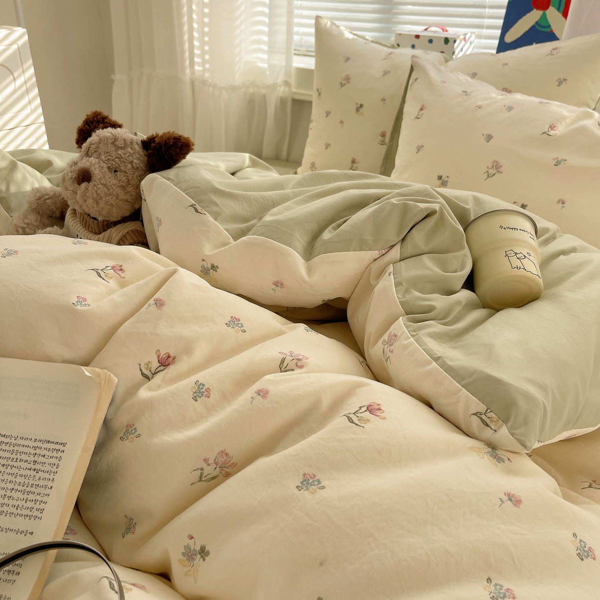 91家纺网 家纺一手货源 找家纺 耀悦家纺 2026新款古法仿棉云朵棉吊边床单童趣四件套-第二弹 芍药与春