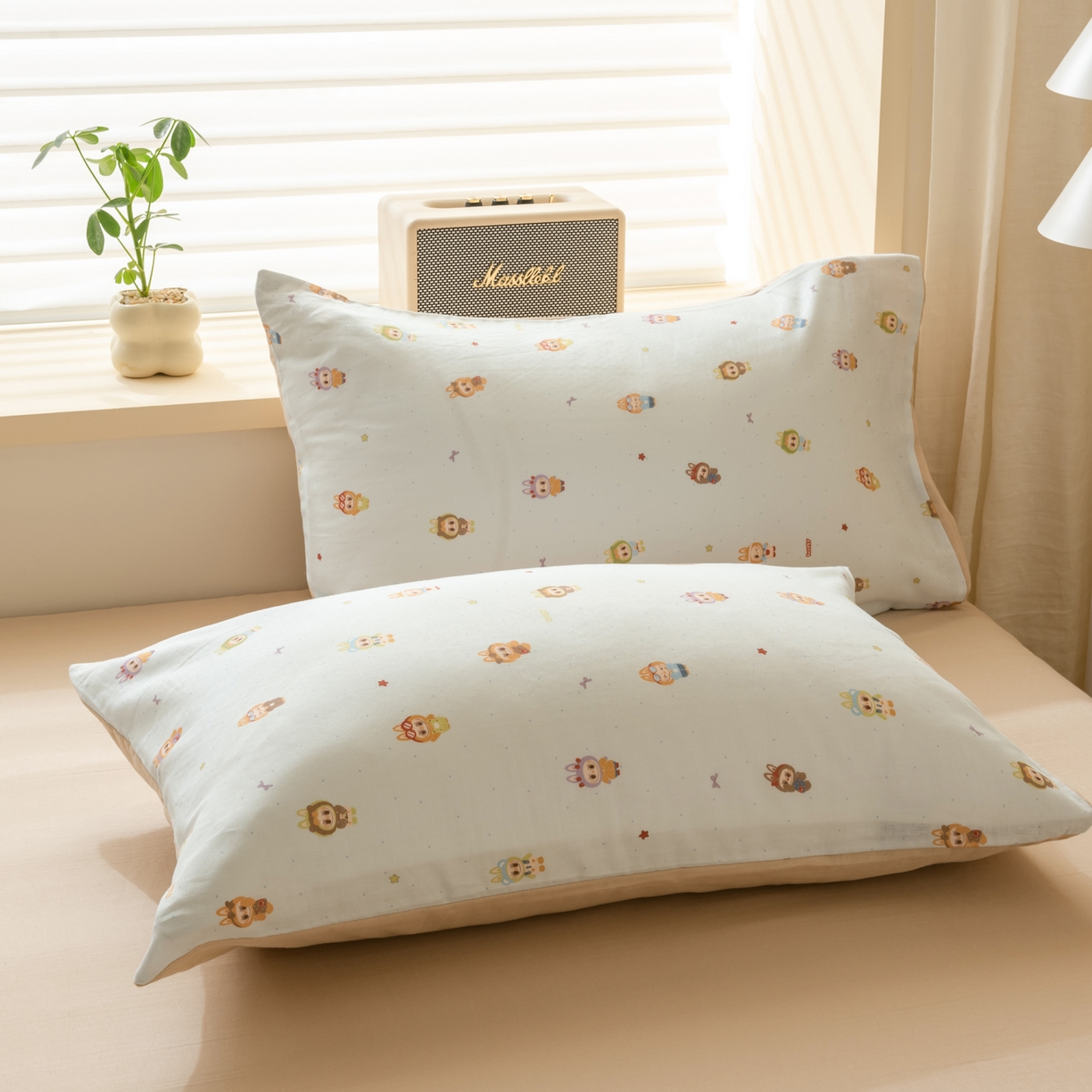 91家纺网 家纺一手货源 找家纺 雯雨家纺 2026新款A类全棉有氧双层纱单被套 布精灵