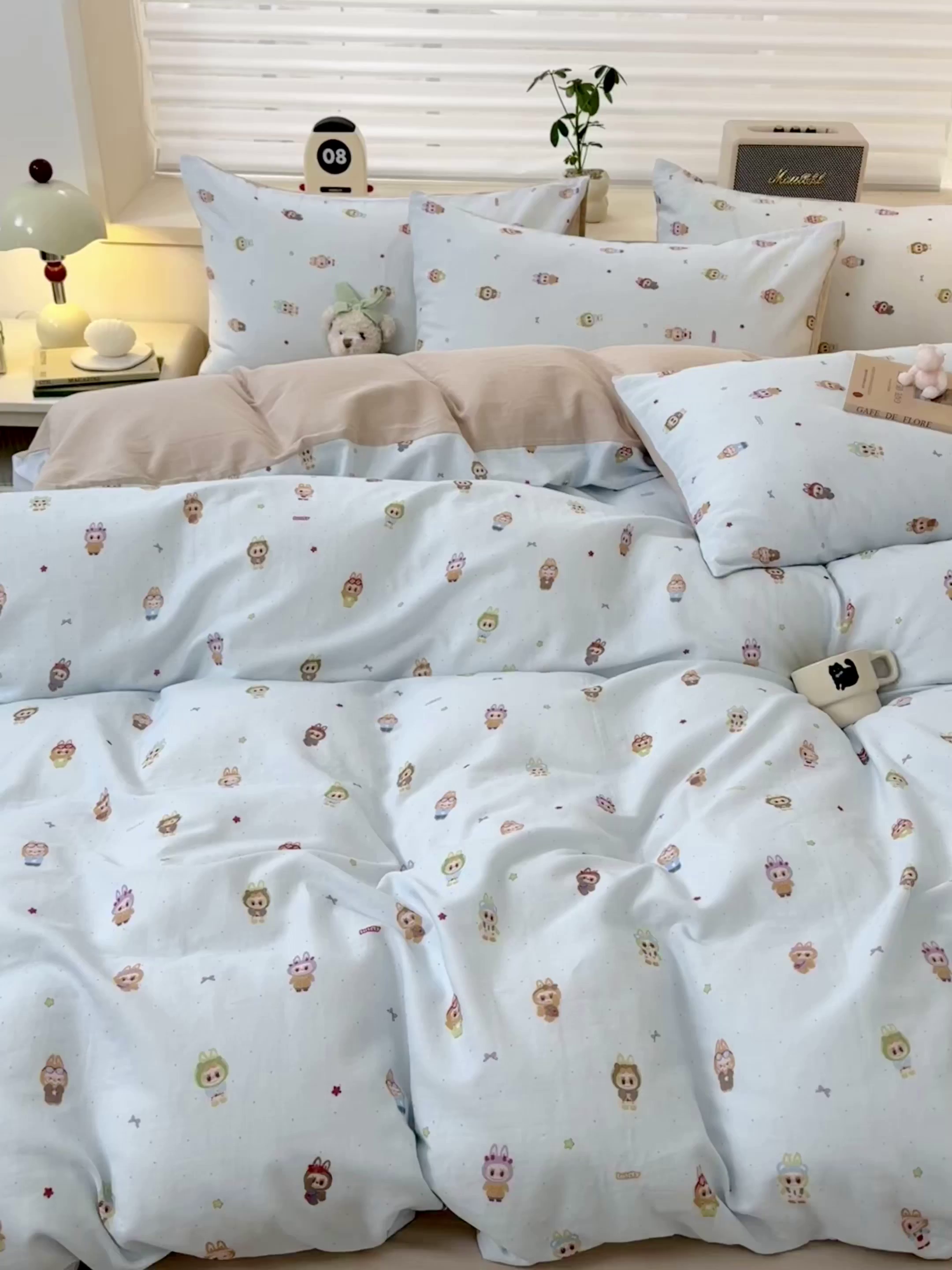 91家纺网 家纺一手货源 找家纺 雯雨家纺 2026新款A类全棉有氧双层纱单被套 布精灵