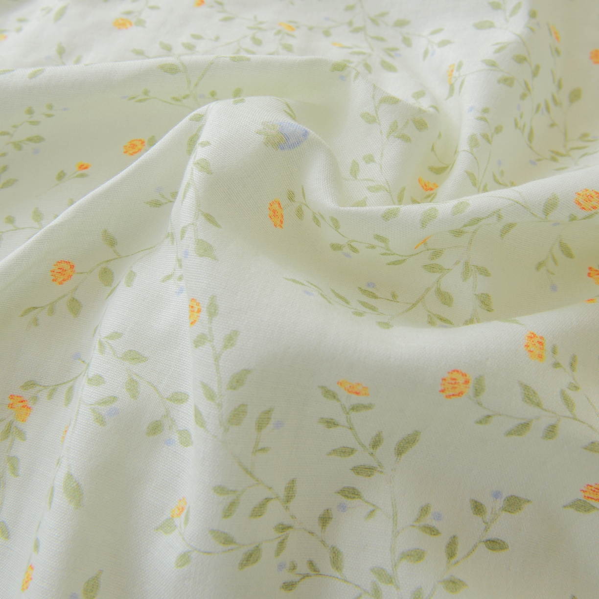 91家纺网 家纺一手货源 找家纺 雯雨家纺 2026新款A类全棉有氧双层纱单被套 风晚