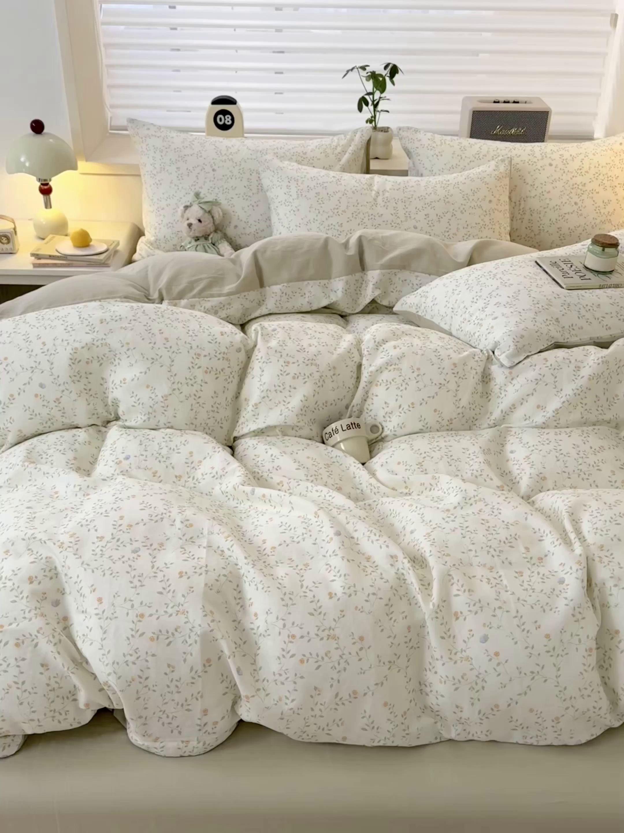 91家纺网 家纺一手货源 找家纺 雯雨家纺 2026新款A类全棉有氧双层纱单被套 风晚