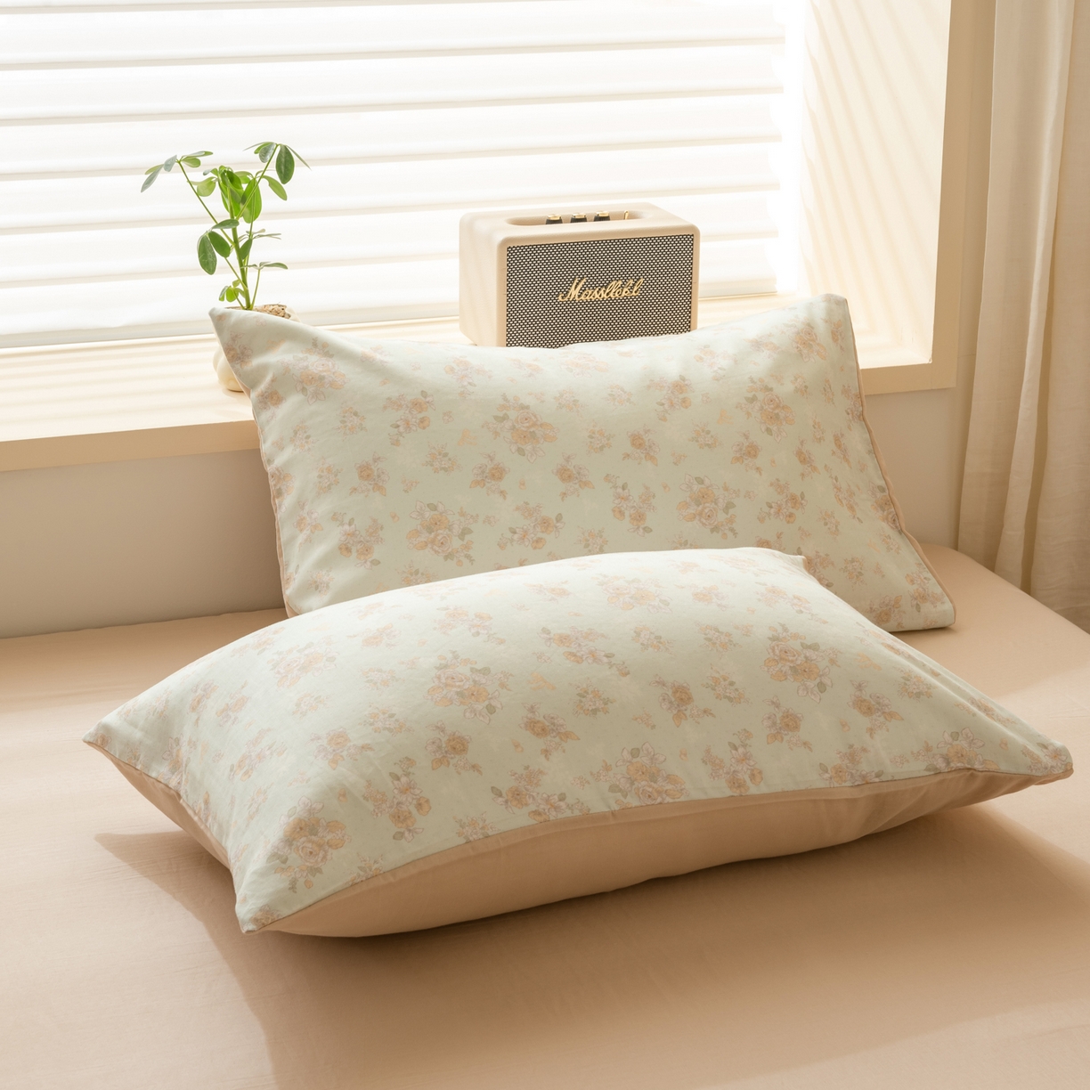 91家纺网 家纺一手货源 找家纺 雯雨家纺 2026新款A类全棉有氧双层纱单被套 南法庄园