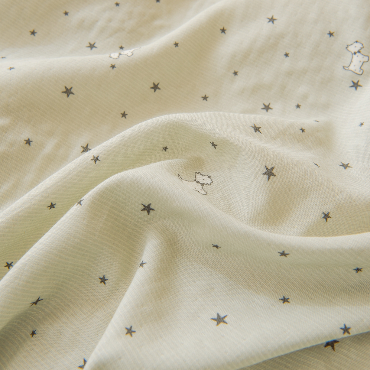 91家纺网 家纺一手货源 找家纺 雯雨家纺 2026新款A类全棉有氧双层纱单被套 星空犬