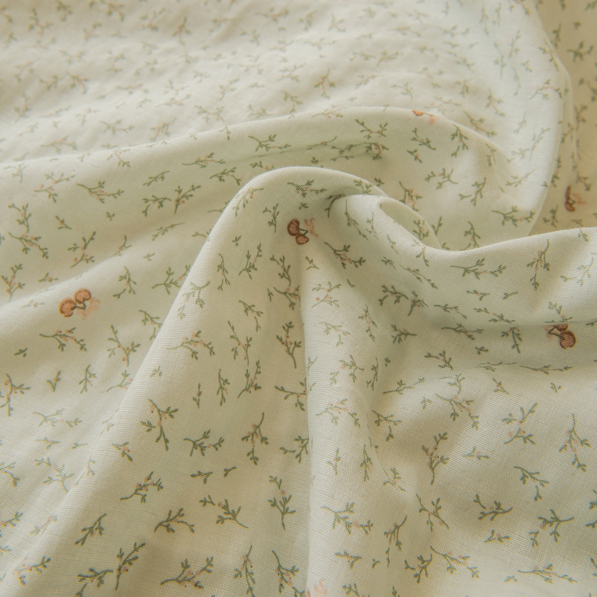 91家纺网 家纺一手货源 找家纺 雯雨家纺 2026新款A类全棉有氧双层纱单被套 雪妮