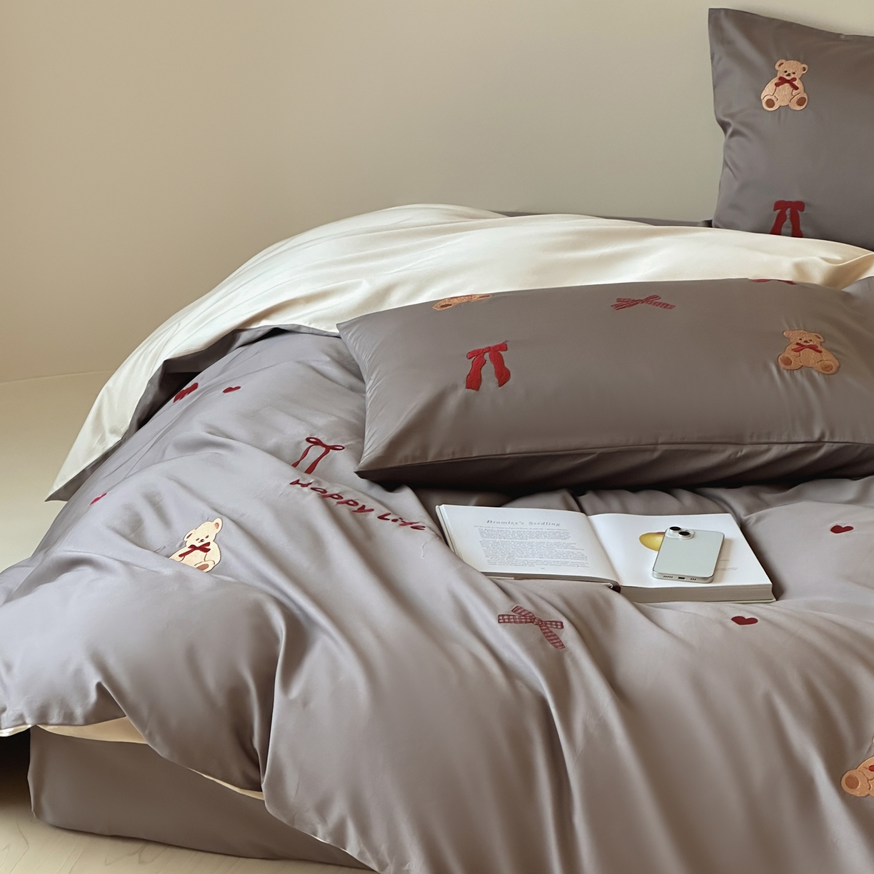 91家纺网 家纺一手货源 找家纺 （总）波比可可 2026春夏系列轻奢居家50s长绒棉全棉纯棉四件套小红书热款