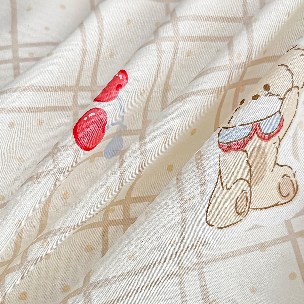 91家纺网 家纺一手货源 找家纺 颜选 2026新款全棉印花单被套 班尼小狗