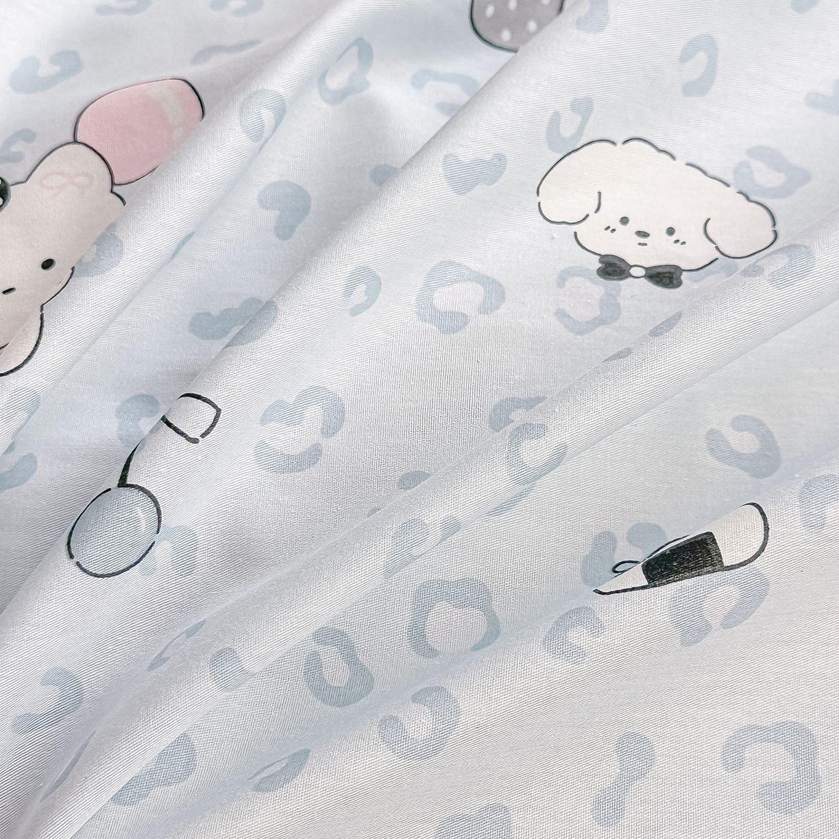 91家纺网 家纺一手货源 找家纺 颜选 2026新款全棉印花单被套 豹纹猫咪