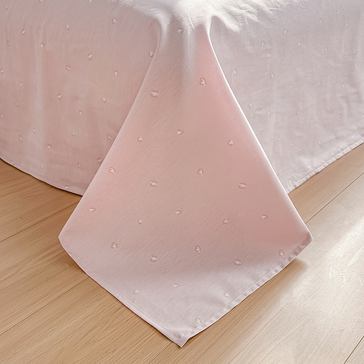 91家纺网 家纺一手货源 找家纺 颜选 2026新款全棉印花单被套 粉红顽皮猫