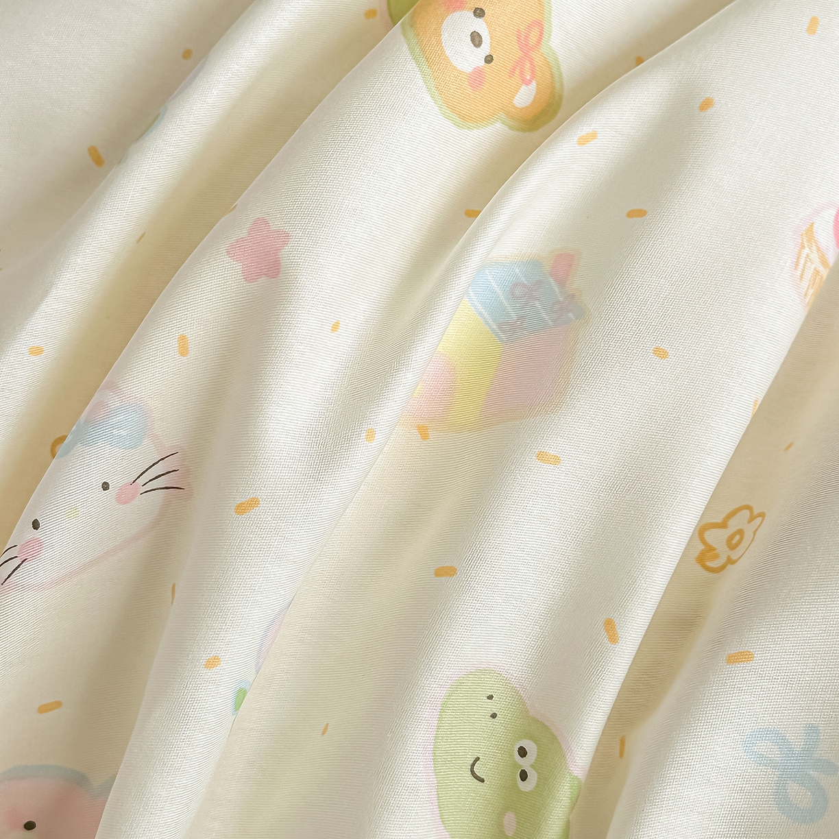 91家纺网 家纺一手货源 找家纺 颜选 2026新款全棉印花单被套 假日小狗