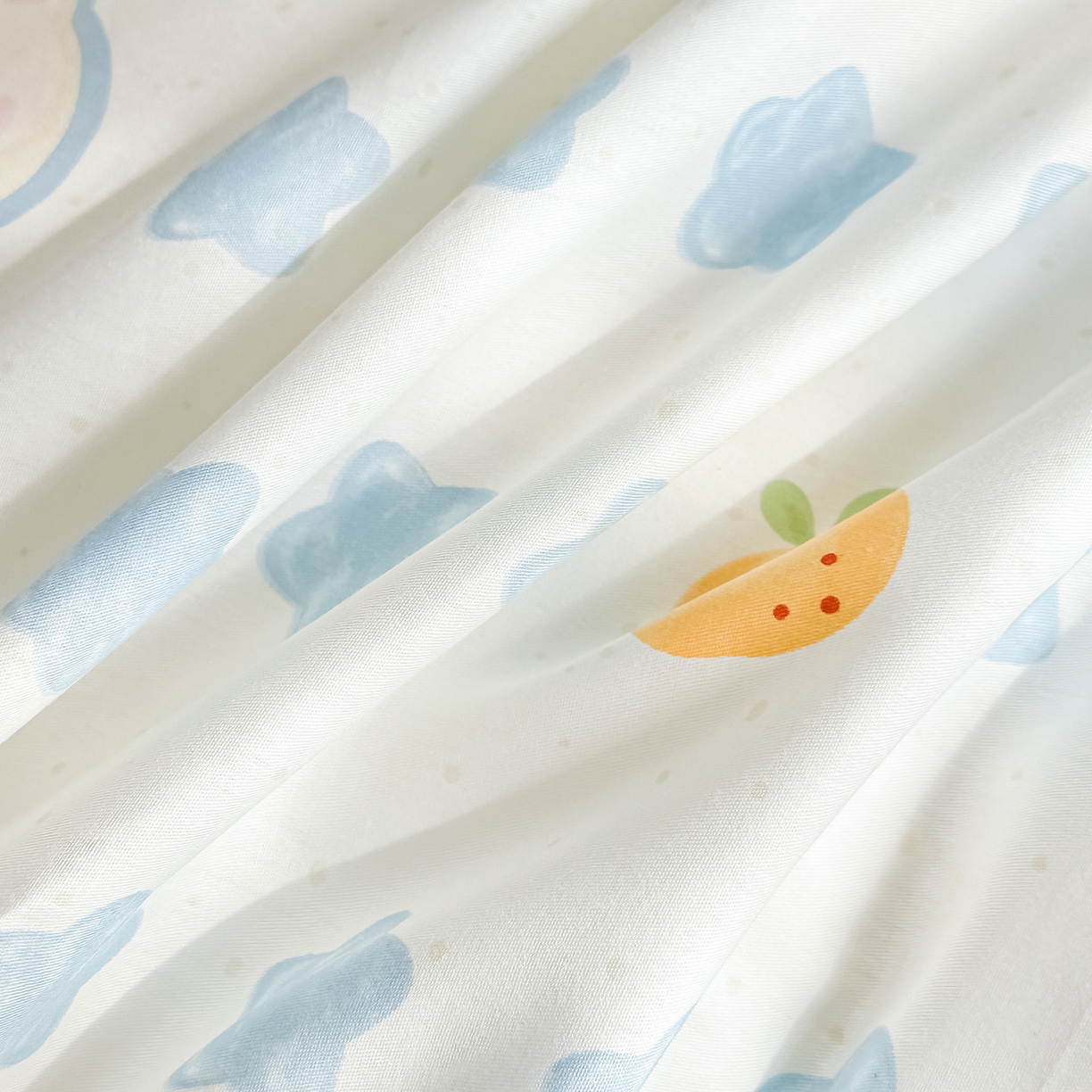 91家纺网 家纺一手货源 找家纺 颜选 2026新款全棉印花单被套 星星狗