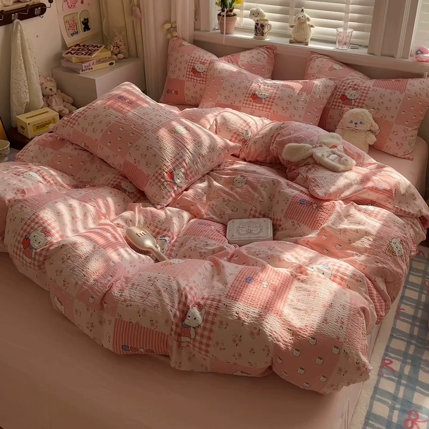 91家纺网 家纺一手货源 找家纺 （总）卡斯诺家纺馆 2026新款皱皱棉双层纱四件套（下载文件包含买家秀）