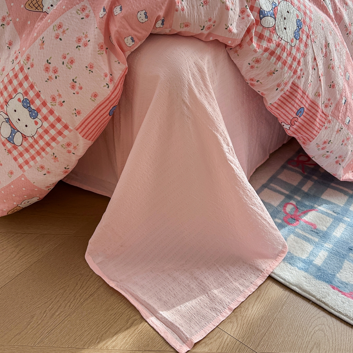 91家纺网 家纺一手货源 找家纺 （总）卡斯诺家纺馆 2026新款皱皱棉双层纱四件套（下载文件包含买家秀）