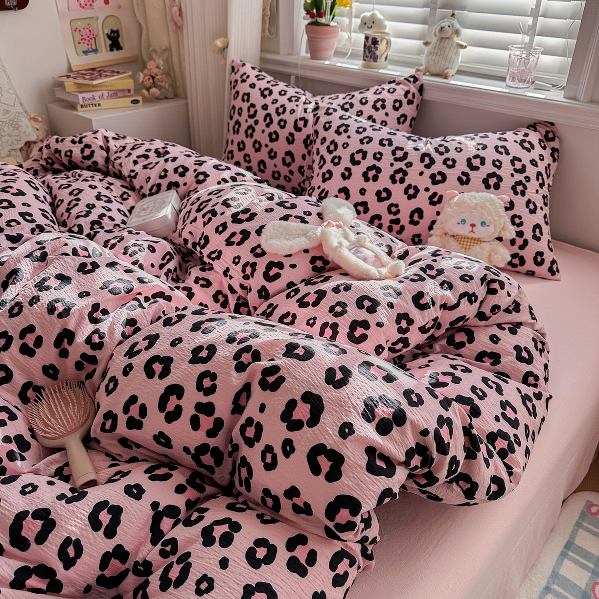 91家纺网 家纺一手货源 找家纺 （总）卡斯诺家纺馆 2026新款皱皱棉双层纱四件套（下载文件包含买家秀）