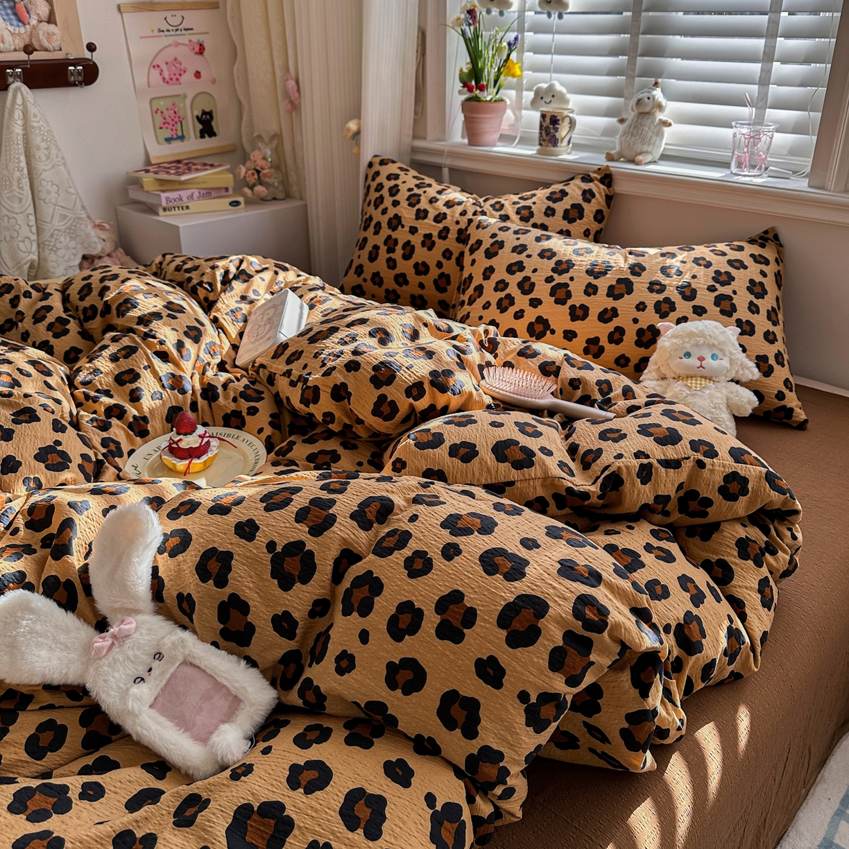 91家纺网 家纺一手货源 找家纺 （总）卡斯诺家纺馆 2026新款皱皱棉双层纱四件套（下载文件包含买家秀）