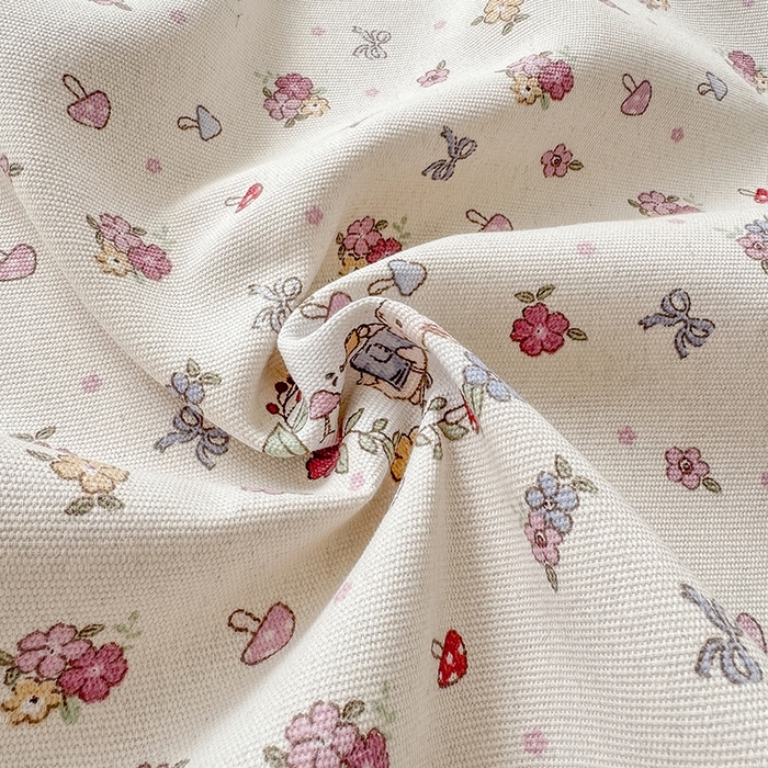 91家纺网 家纺一手货源 找家纺 爱彼家纺 2026新款舒适透气老粗布凉席印花床笠单件-床笠三件套 老粗布床笠-白朵花园