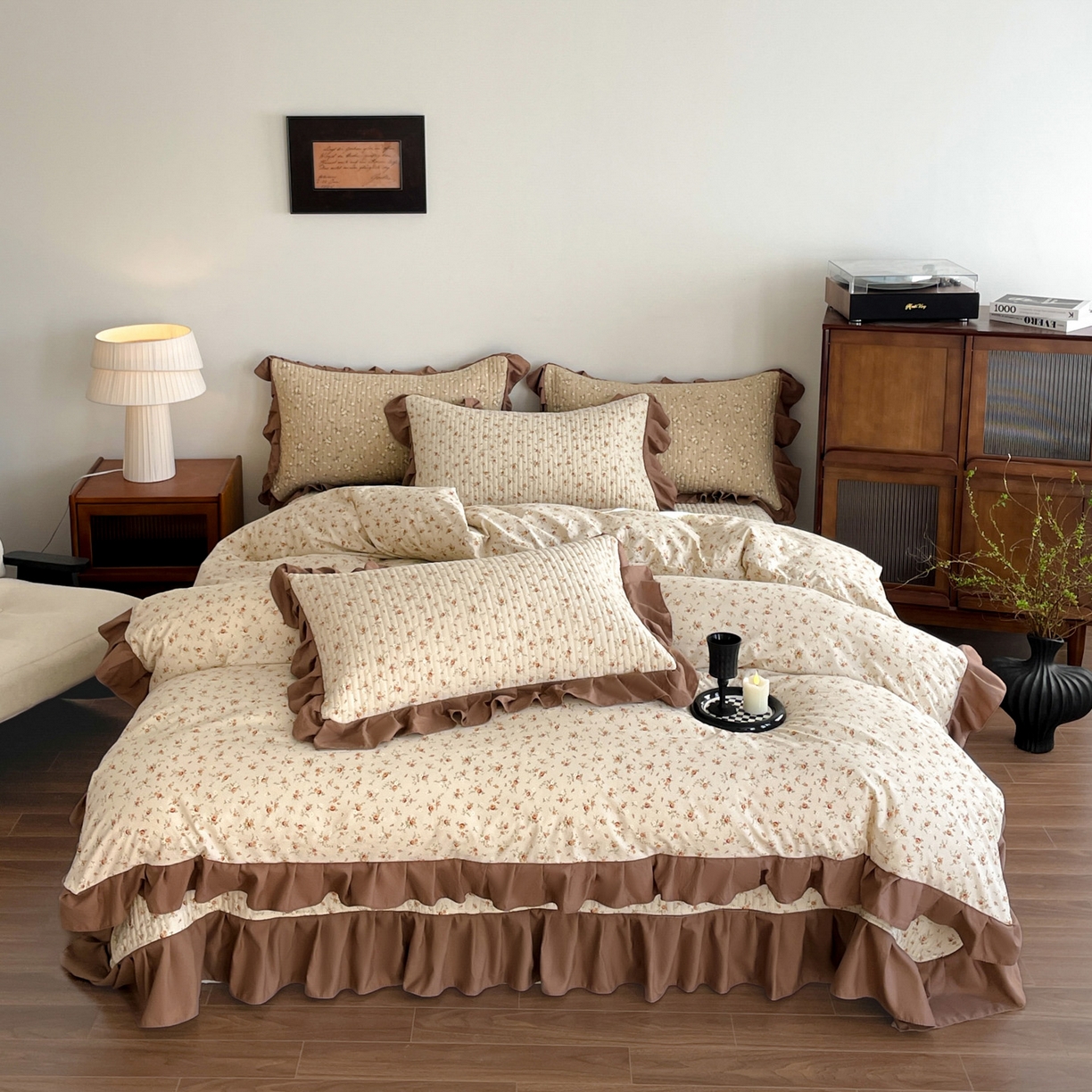 91家纺网 家纺一手货源 找家纺 （总）慕澄家纺 2026新款高克重仿棉碎花床盖四件套