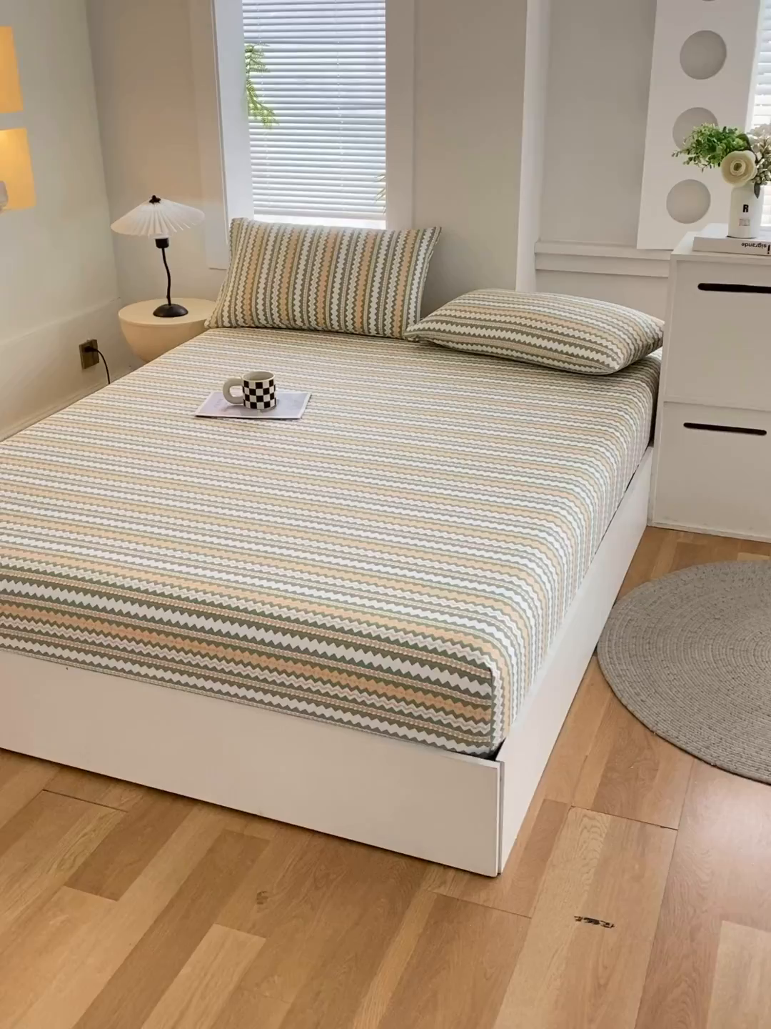 91家纺网 家纺一手货源 找家纺 （总）爱彼家纺 2026新升级细沙卡通印花老粗布床笠直播热门款春夏热款系列一