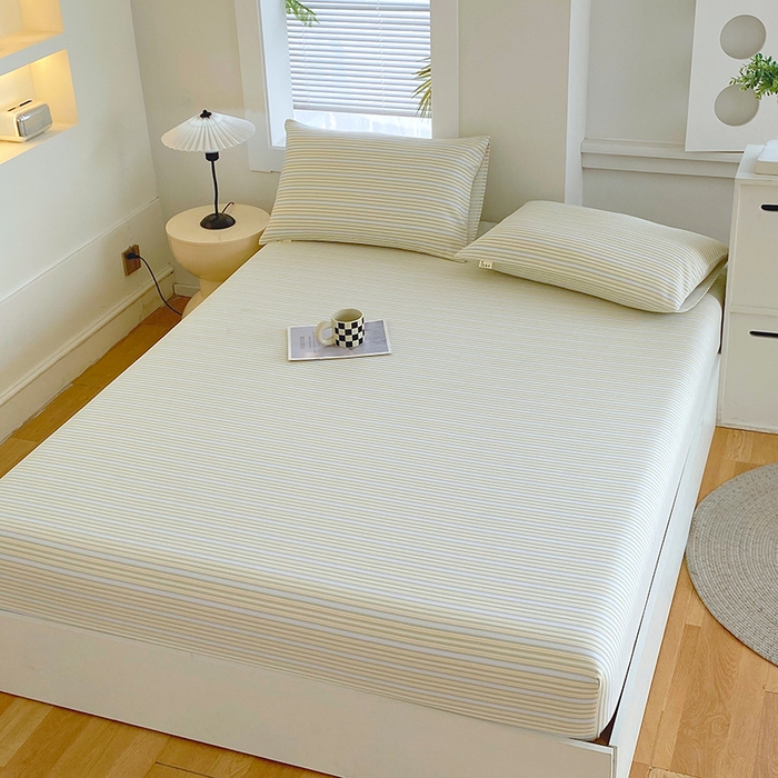 91家纺网 家纺一手货源 找家纺 爱彼家纺 2026新升级细沙卡通印花老粗布床笠直播热门款春夏热款系列一 老粗布床笠-北望