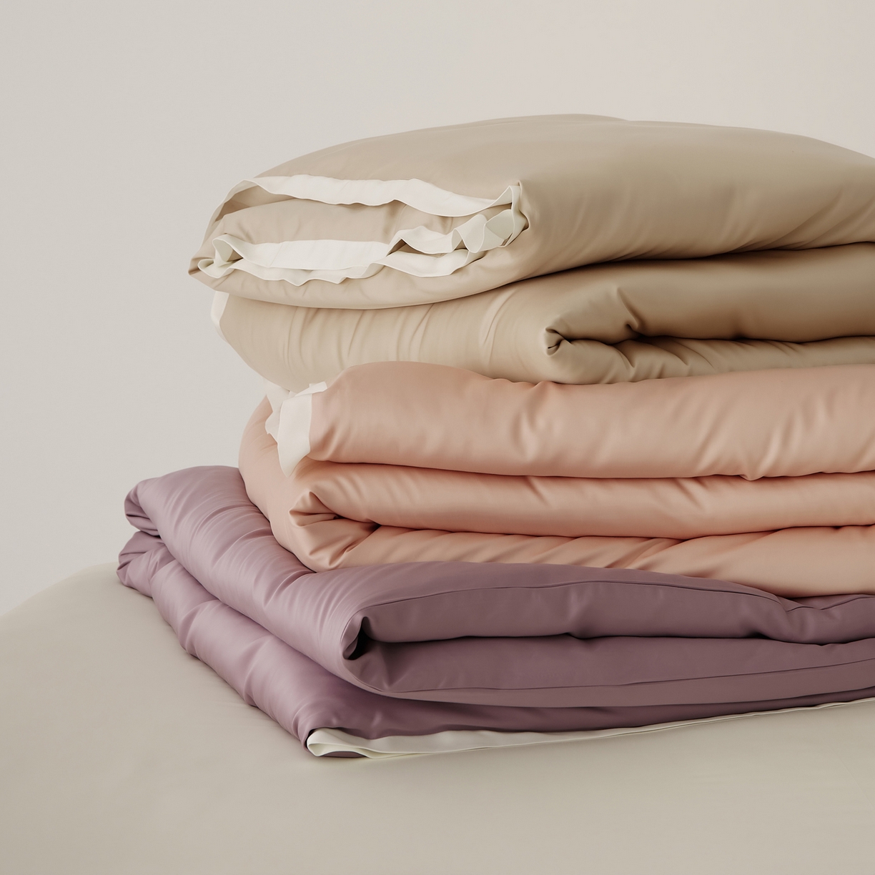 91家纺网 家纺一手货源 找家纺 （总）EH家居 2026春夏新品天丝拼角四件套-南山系列