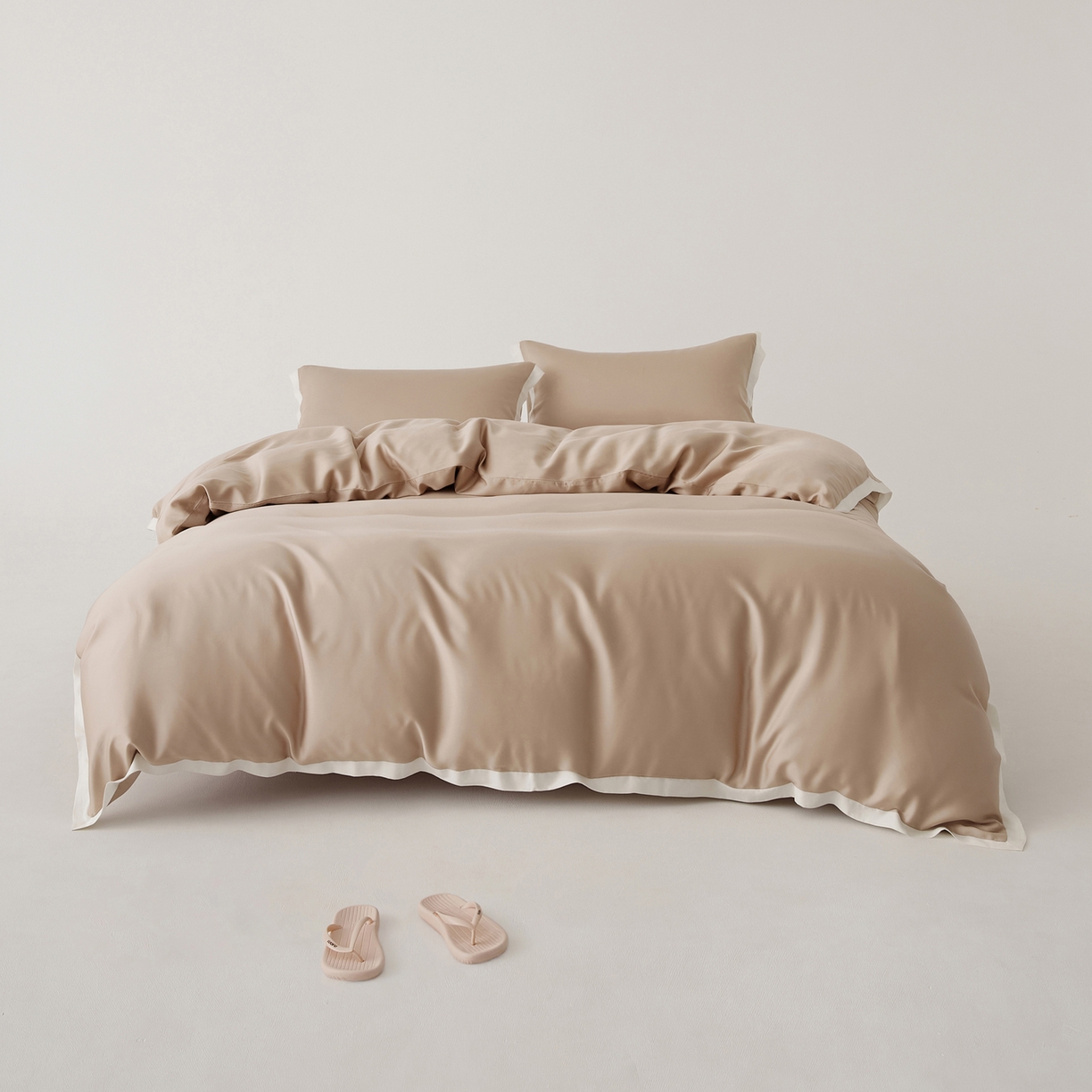 91家纺网 家纺一手货源 找家纺 （总）EH家居 2026春夏新品天丝拼角四件套-南山系列